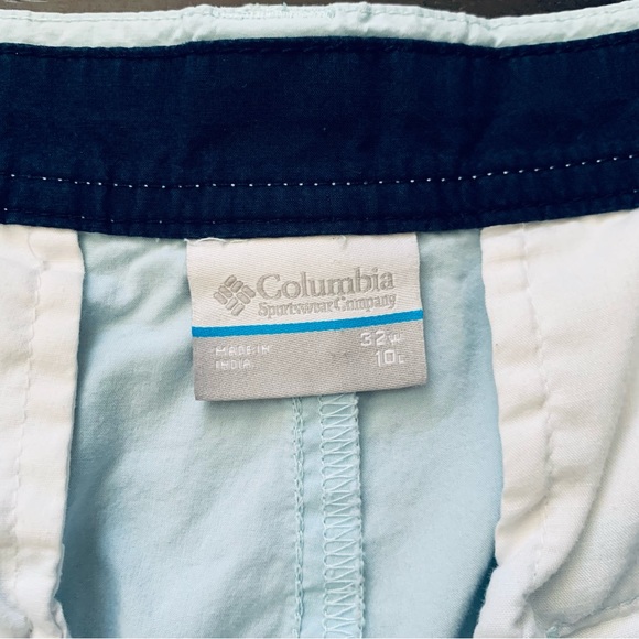 Columbia Men's Teal PFG Front-Buttoned Quick Dry Lightweight Shorts | 32W 10L - Picture 5 of 8